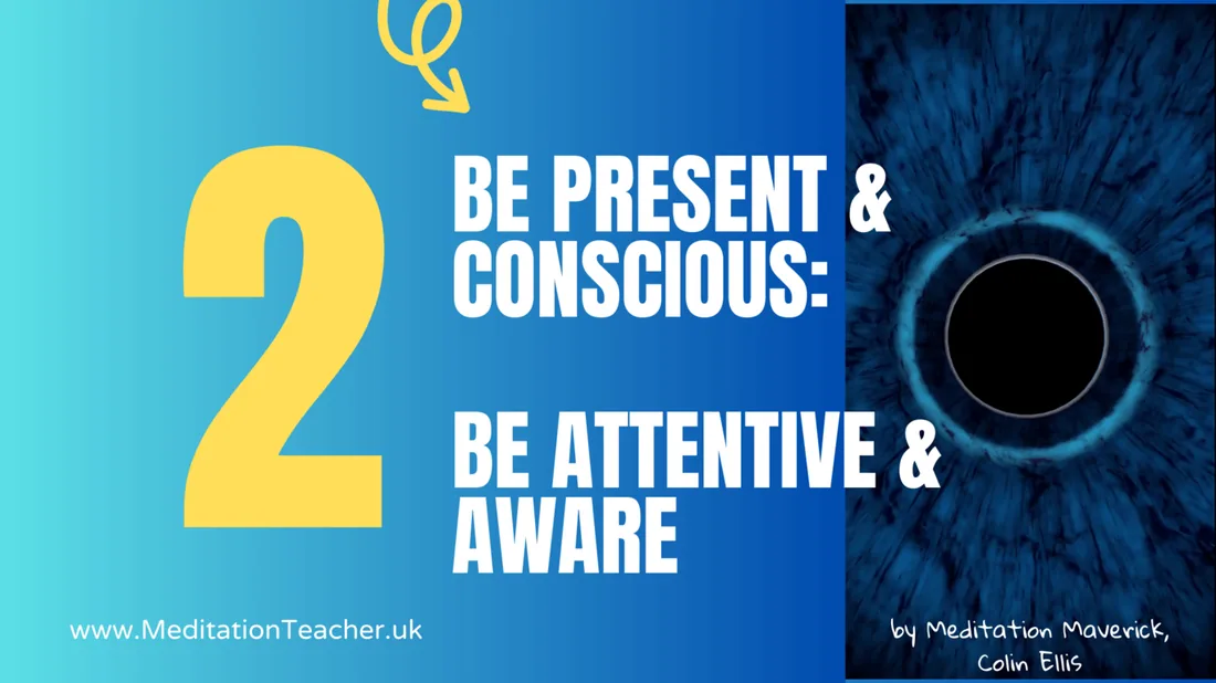 Meditation tip from the mini-course — tip two of ten